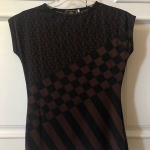 Fendi zucca monogram top